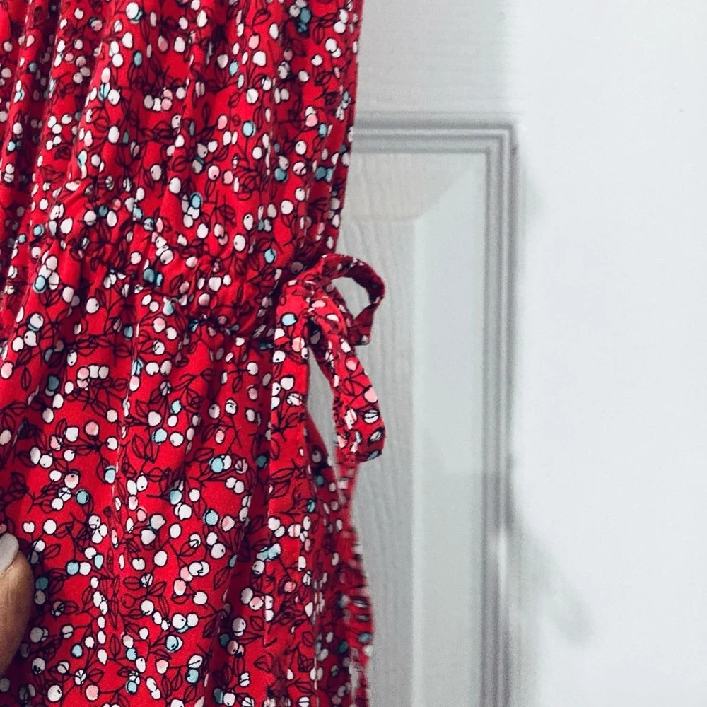 Red and White Patterned maxi dress - Picture 13 of 13